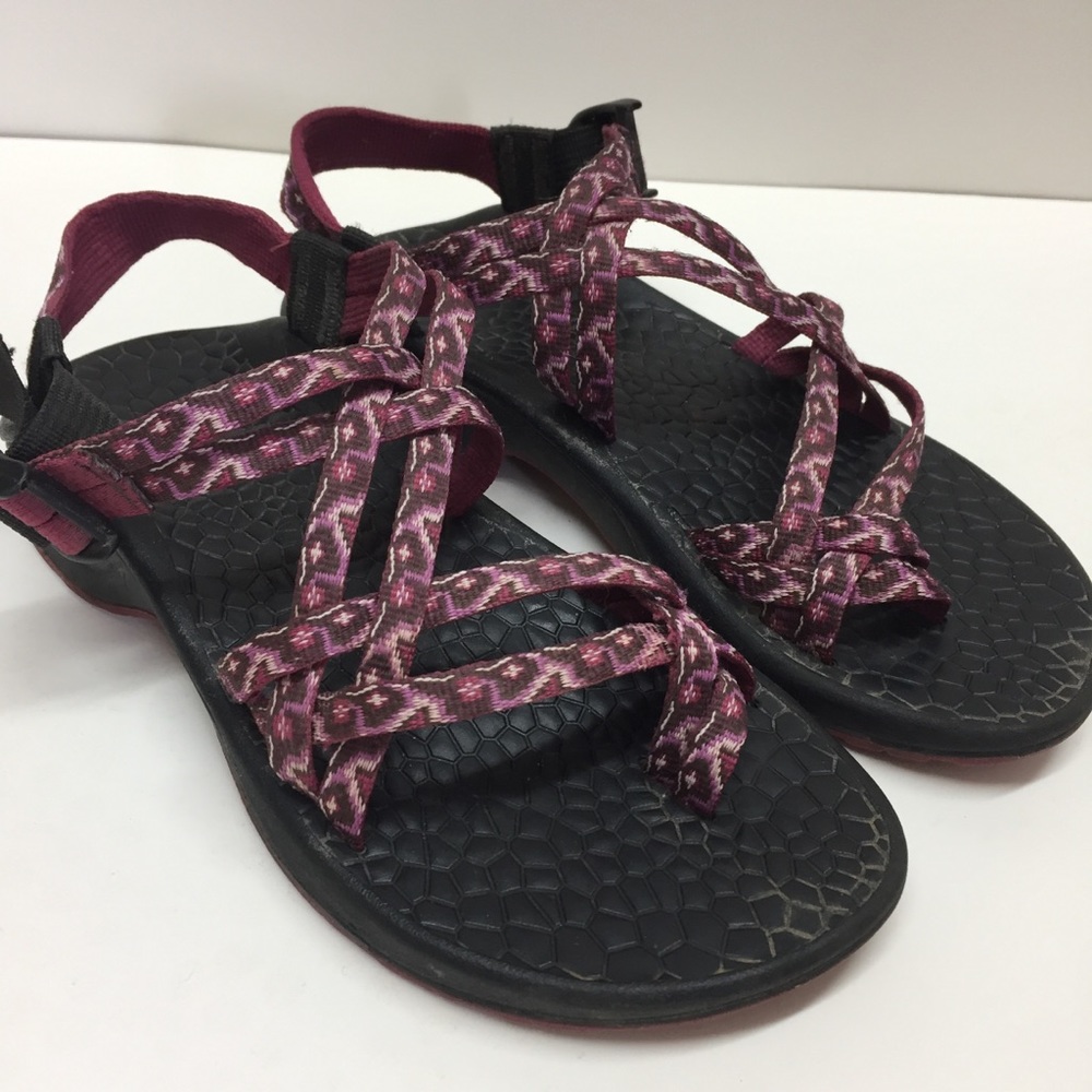 Chaco Z / Cloud X2 Southwest Print Pink Purple Active Sandals Sz 6